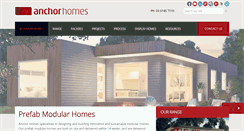 Desktop Screenshot of anchorhomes.com.au